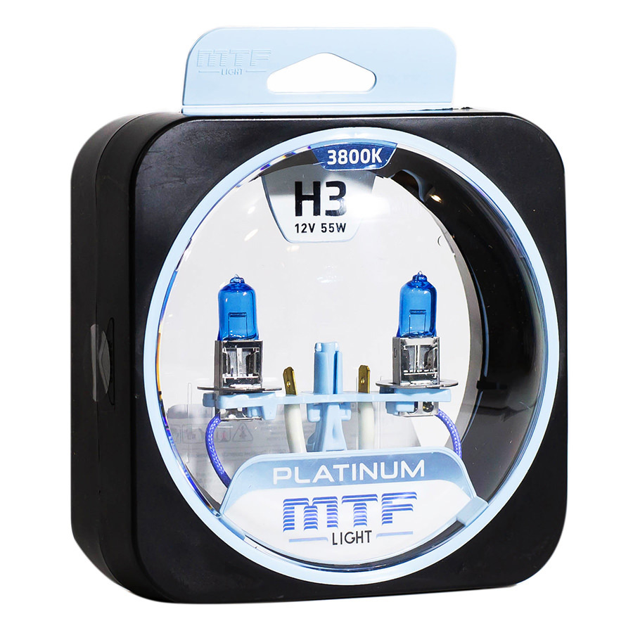 Автолампа MTF Лампа MTF Light Platinum - H3-55 Вт-3800К, 2 шт.