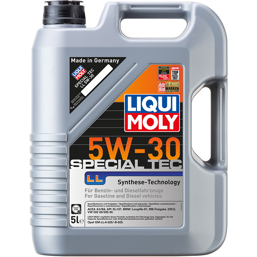 Liqui Moly Моторное масло Liqui Moly Special Tec LL 5W-30, 5 л моторное масло liqui moly optimal ht synth 5w 30 5 л