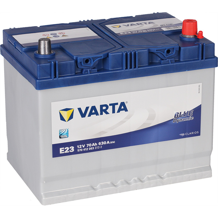 Varta Автомобильный аккумулятор Varta Blue Dynamic 570 412 063 70 Ач обратная полярность D26L