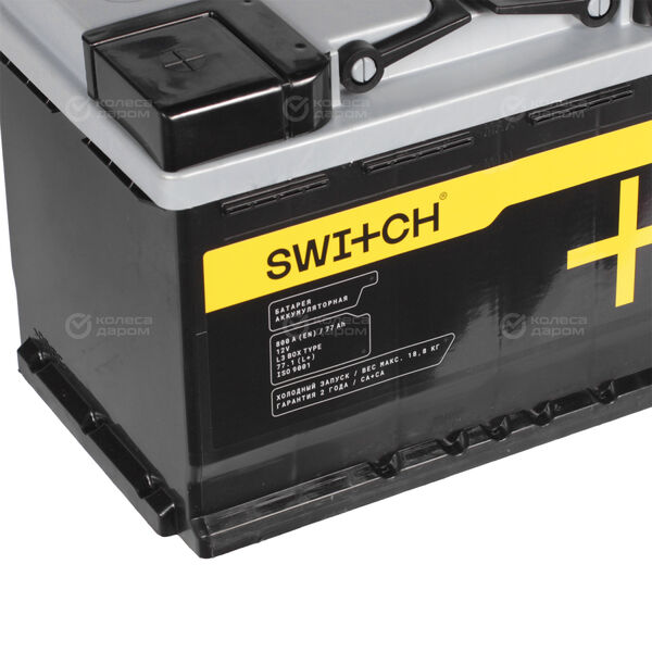 Автомобильный аккумулятор Switch 77 Ач прямая полярность L3 в Липецке