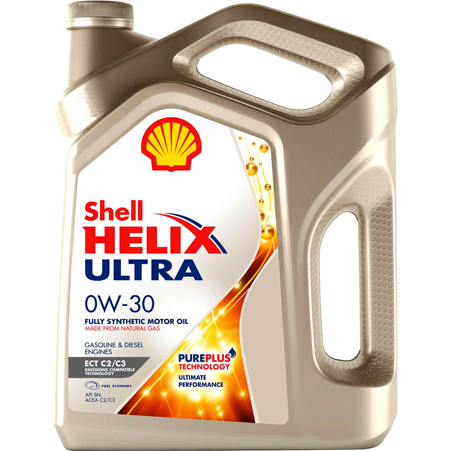 Моторное масло Shell Helix Ultra ECT 0W-30, 5 л