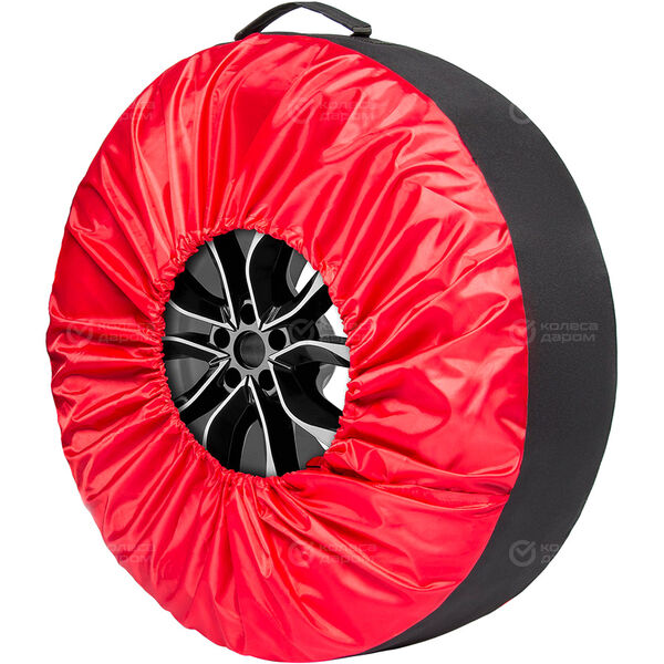 Чехлы для колес AutoFlex широкие, размером от R15-20 черный/красный (80303) 4шт. в Котласе