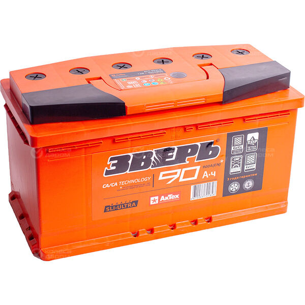 Автомобильный аккумулятор Зверь 110 Ач обратная полярность L5 в Южноуральске