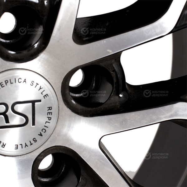 Колесный диск RST R077  6.5xR17 5x114.3 ET48 DIA67.1 (уценка) глянцевый черный с полированной лицевой частью в Кумертау