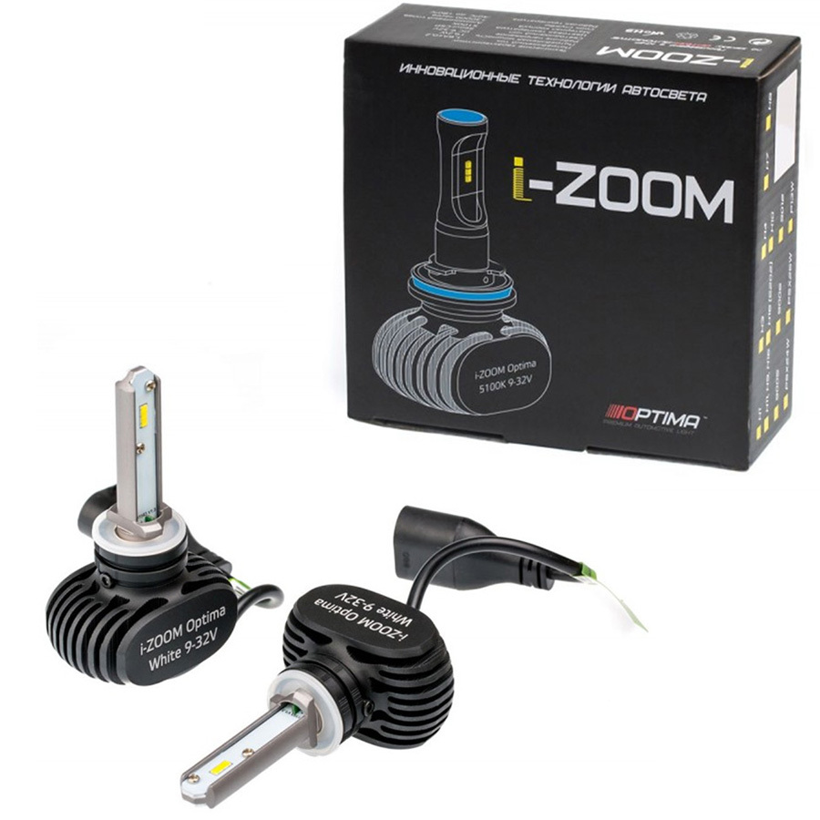 Автолампа Optima Лампа Optima Led i-Zoom - H27/1-21.2 Вт-5500К, 2 шт.
