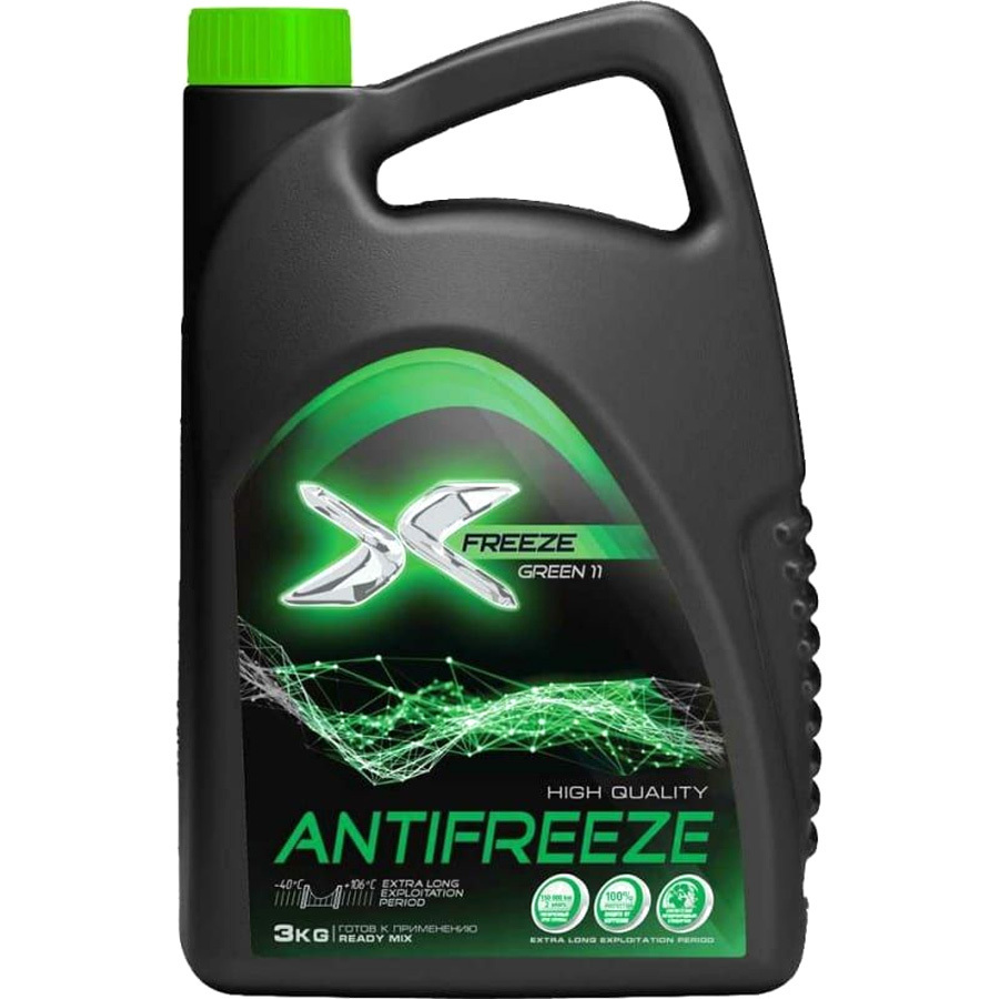 Антифриз Готовый X-Freeze G11 Зелёный 3кг