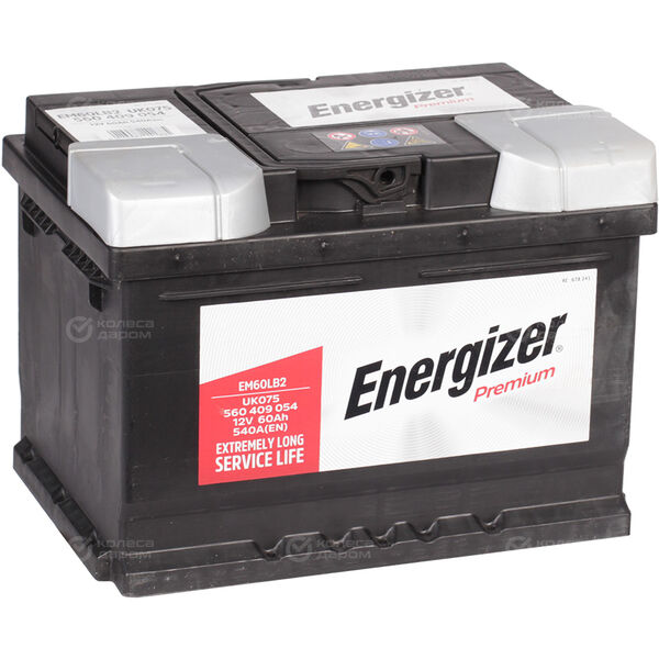 Автомобильный аккумулятор Energizer Premium 60 Ач обратная полярность LB2 в Стерлитамаке