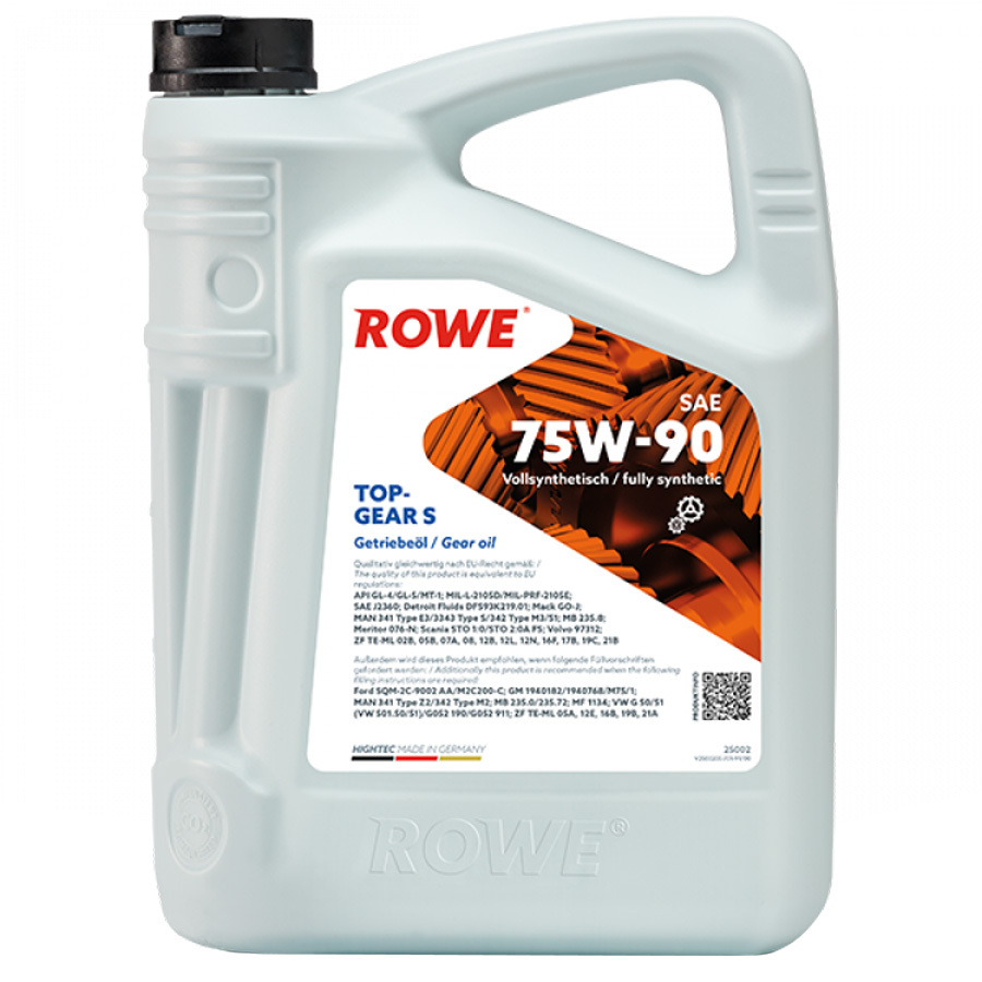 Масло трансмиссионное Rowe Hightec Topgear S 75W-90 5л