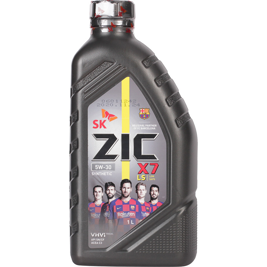 ZIC Моторное масло ZIC X7 LS 5W-30, 1 л масло моторное zic x5 5w 30 1 л