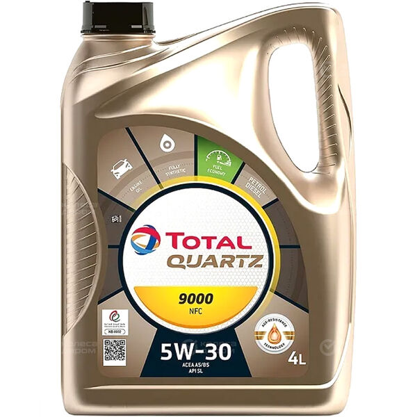 Моторное масло Total Quartz 9000 Future NFC 5W-30, 4 л в Туймазах