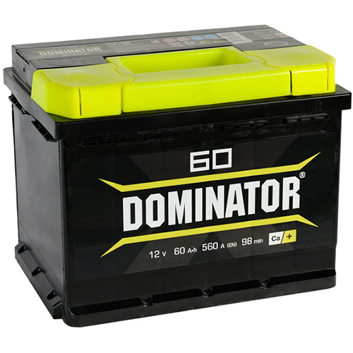 Dominator Автомобильный аккумулятор Dominator 60 Ач прямая полярность L2 dominator автомобильный аккумулятор dominator 60 ач прямая полярность l2