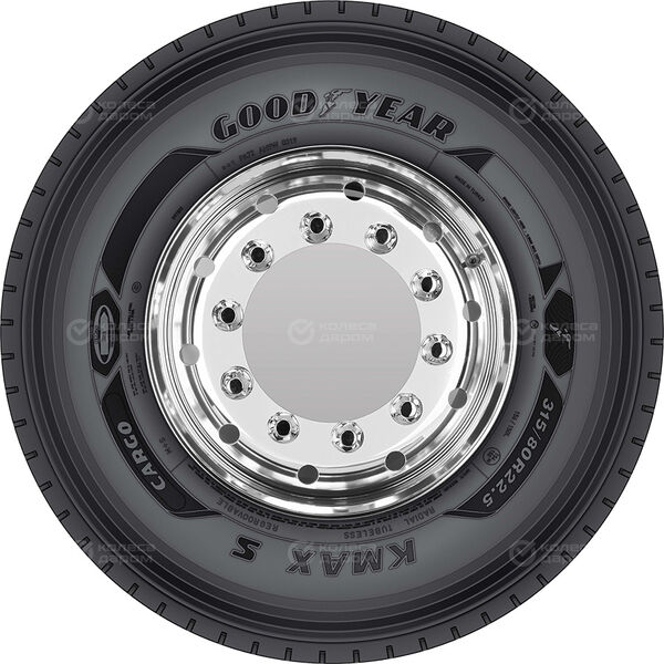 Грузовая шина Goodyear KMAX S CARGO R22.5 315/80 156/150L TL   Рулевая (154/150M) M+S в Когалыме