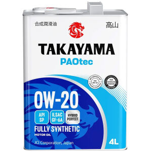 Моторное масло TAKAYAMA PAOtec 0W-20, 4 л