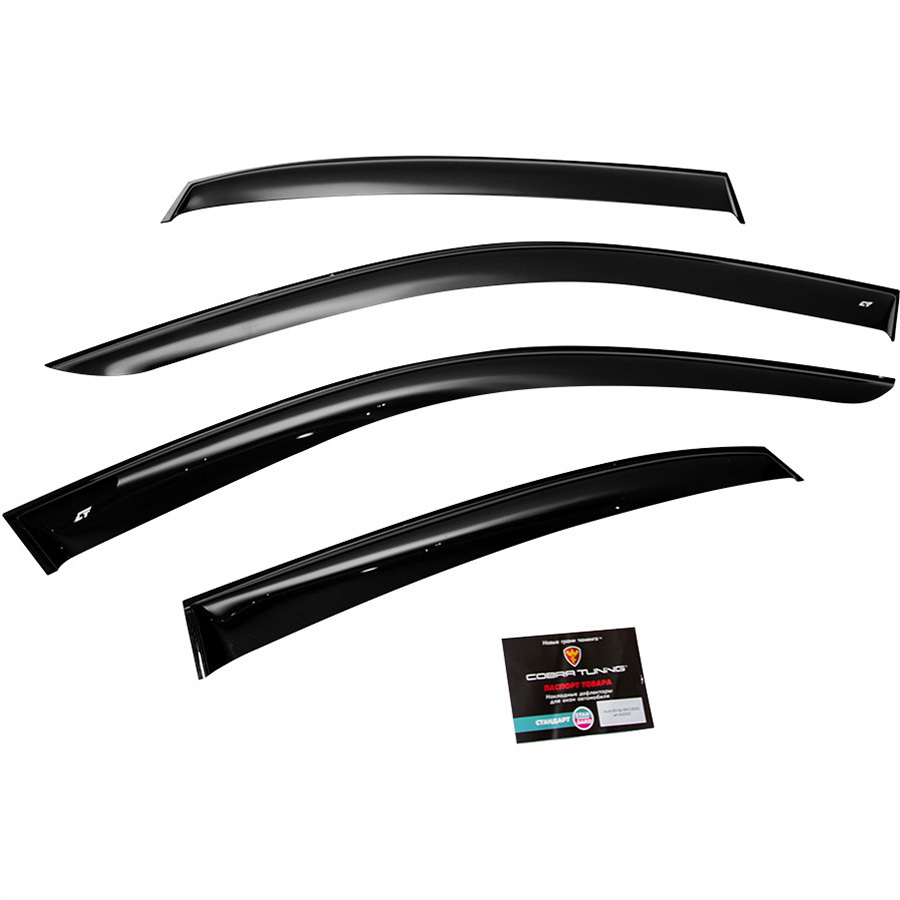Дефлектор Cobra Tuning Дефлекторы окон Cobra Tuning для Lada (ВАЗ) Гранта 2011 сед. черный