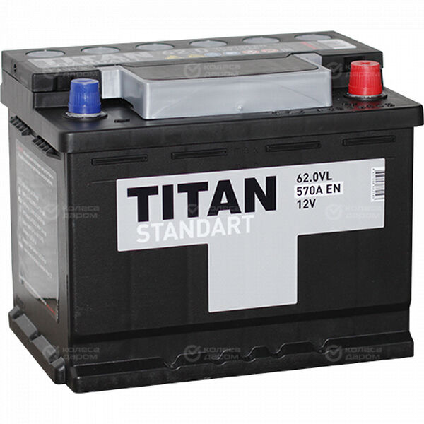 Автомобильный аккумулятор Titan Standart 62 Ач обратная полярность L2 в Новом Уренгое