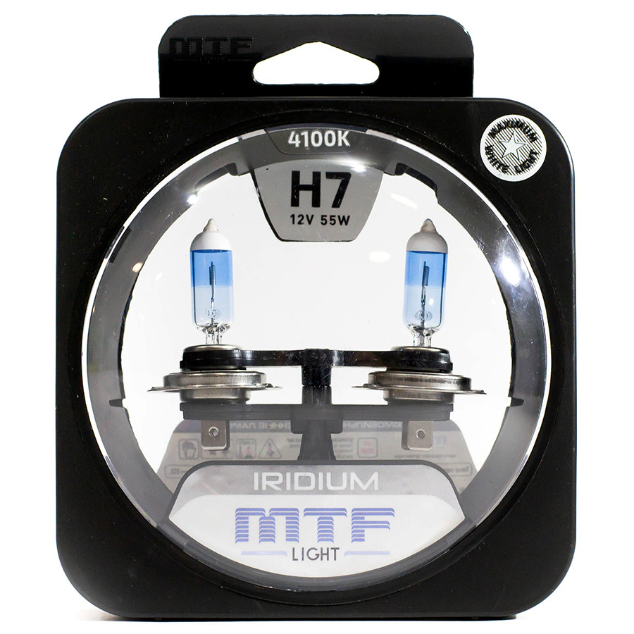 Автолампа MTF Лампа MTF Light Iridium - H7-55 Вт-4100К, 2 шт.