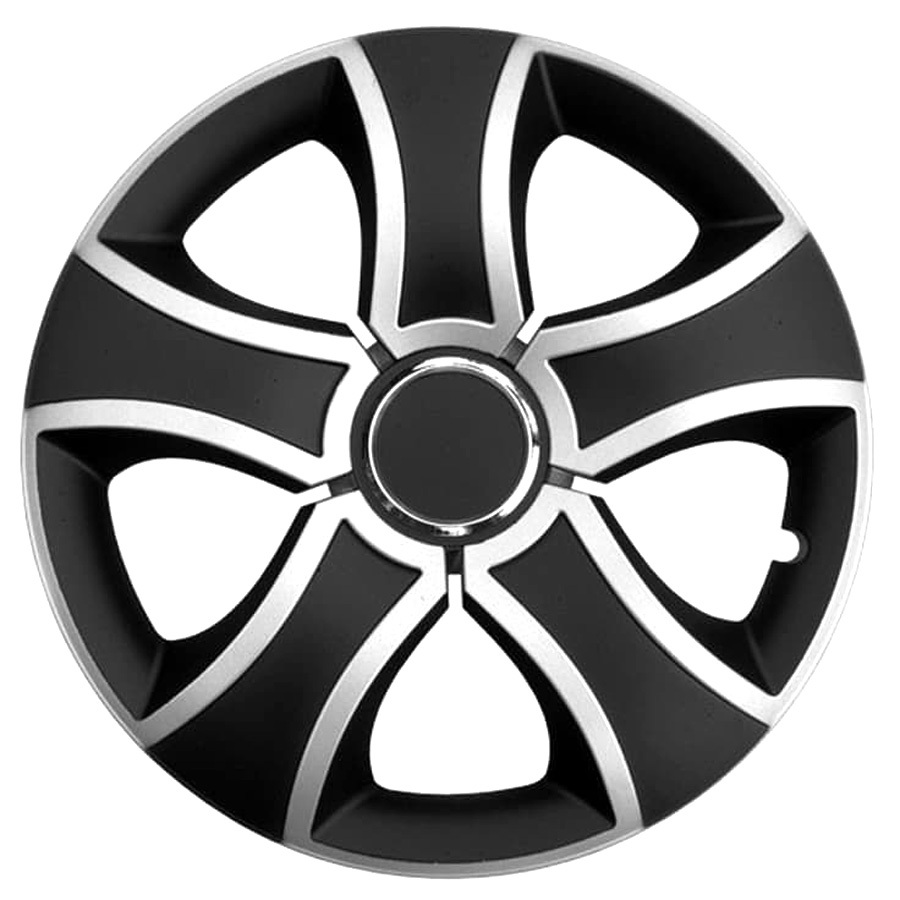 Jestic Колпаки колесные Jestic Bis Ring Mix 15" серебристо-черный 4шт