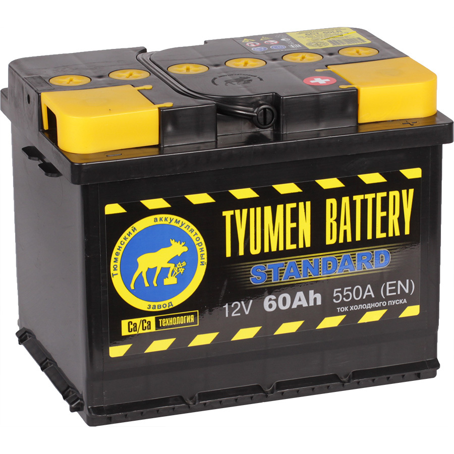 Tyumen Battery Автомобильный аккумулятор Tyumen Battery Standard 60 Ач обратная полярность L2 tyumen battery автомобильный аккумулятор tyumen battery 61 ач прямая полярность lb2