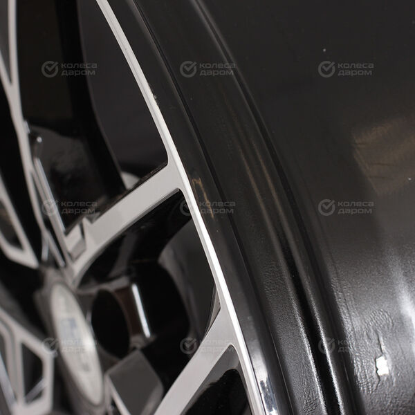 Колесный диск КиК Вудроф  7xR18 5x108 ET33 DIA60.1 (уценка) чёрный с полированной лицевой частью в Белебее