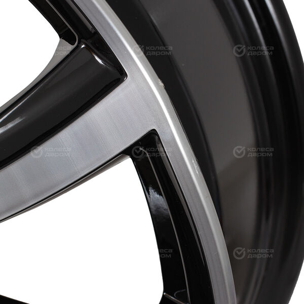 Колесный диск СКАД Онтарио  7xR17 5x114.3 ET35 DIA67.1 (уценка) черный глянцевый с полированной лицевой поверхностью в Новочебоксарске