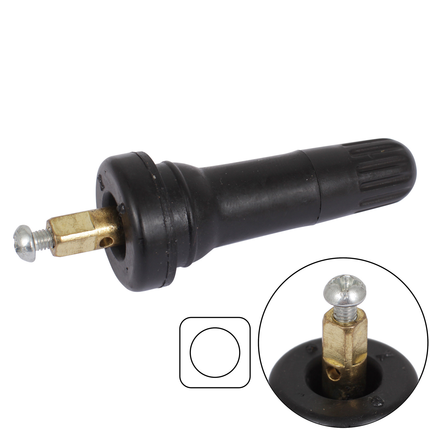 Датчики давления KDW Вентиль датчика давления в шинах резиновый KDW-V04