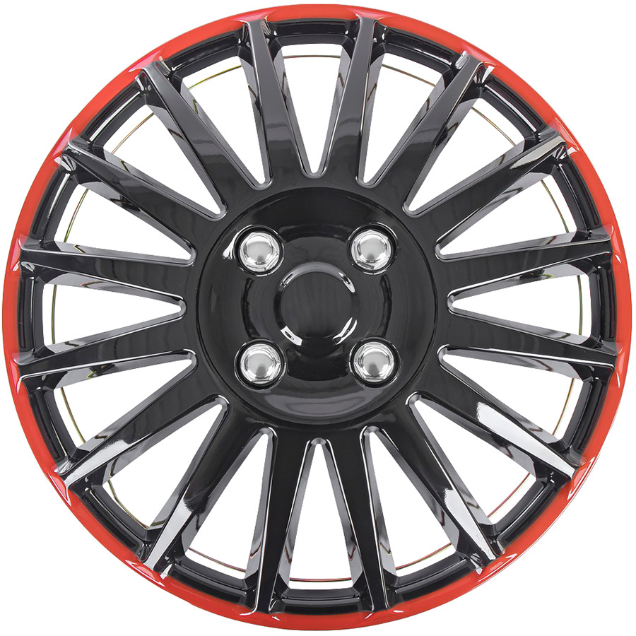 ARNEZI Колпаки колесные Arnezi Orion 16" черно-красный 4шт