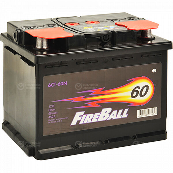 Автомобильный аккумулятор FireBall 60 Ач прямая полярность L2 в Дюртюли