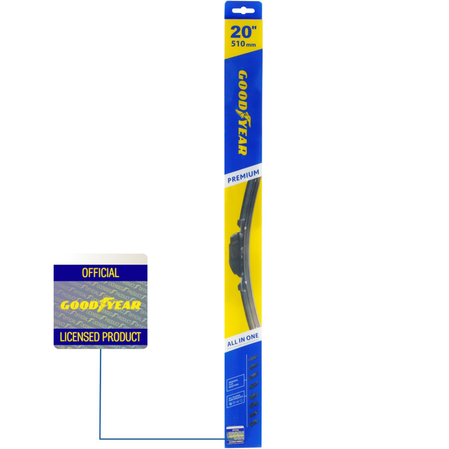 Щетка стеклоочистителя бескаркасная Goodyear Premium 510 мм/20
