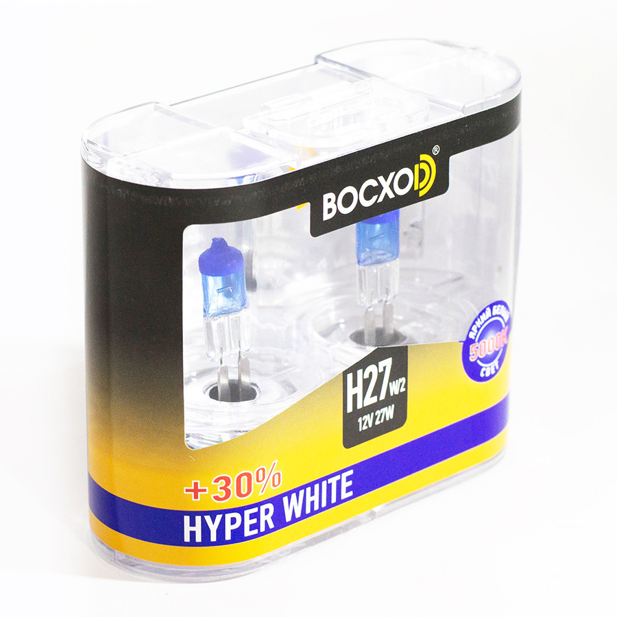 Автолампа BocxoD Лампа BocxoD Hyper White - H27/2-27 Вт, 2 шт. автолампа bocxod лампа bocxod hyper white h27 1 27 вт 5000к 2 шт