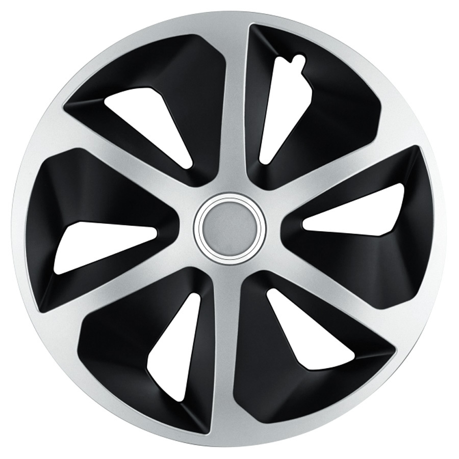 Jestic Колпаки колесные Jestic Roco Ring Mix 16" серебристо-черный 4шт