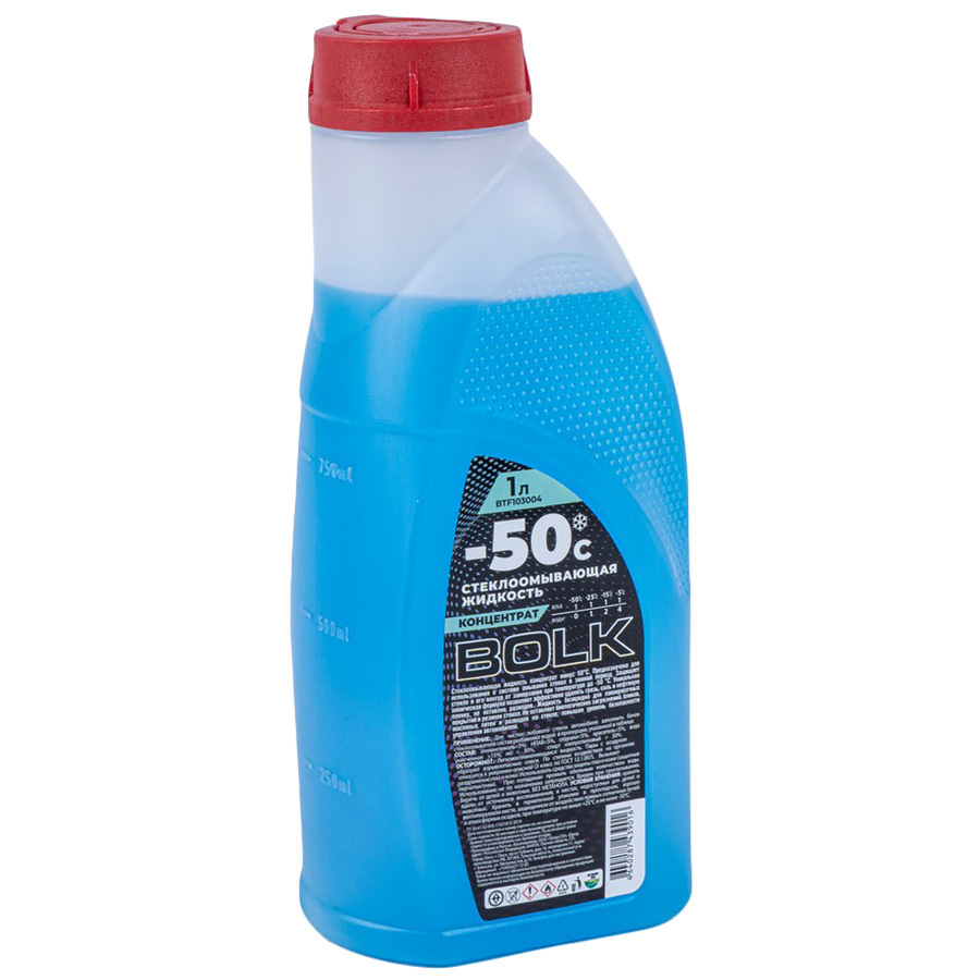 Все для зимы Bolk Жидкость стеклоомывающая Bolk зимняя -50 концентрат 1 л (art.BTF103004)