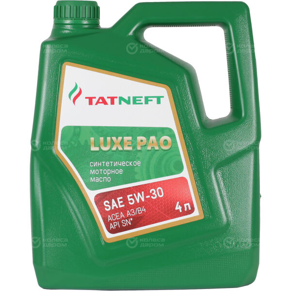 Моторное масло Татнефть LUXE PAO 5W-30, 4 л в Великих Луках