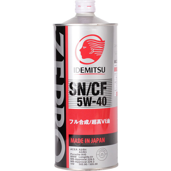 Моторное масло Idemitsu Zepro Euro Spec F-S SN/CF 5W-40, 1 л в Ноябрьске