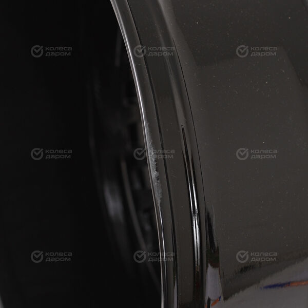 Колесный диск KDW KD1730(КС1098-19)  7xR17 5x114.3 ET48 DIA67.1 (уценка) глянцевый черный с полированной лицевой частью в Новосибирске