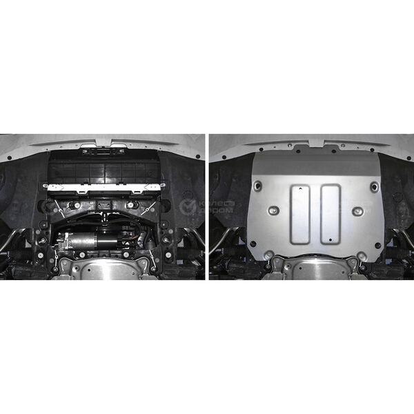 Защита радиатора и картера Rival для BMW X5 G05 (30d; 40i; M50d; 50i) 2018-/X7 G07 (30d; 40i; M50d) 2019-, алюминий (4 мм) (333.0533.1) в Орске