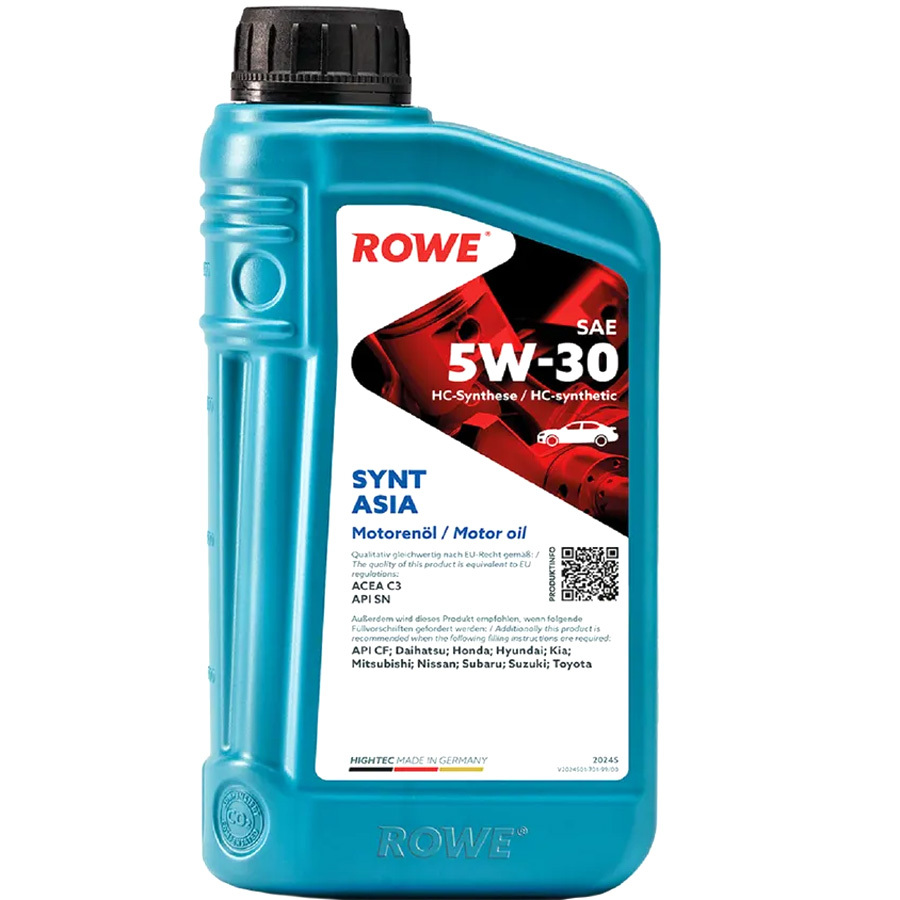 ROWE Моторное масло ROWE HIGHTEC SYNT ASIA 5W-30, 1 л