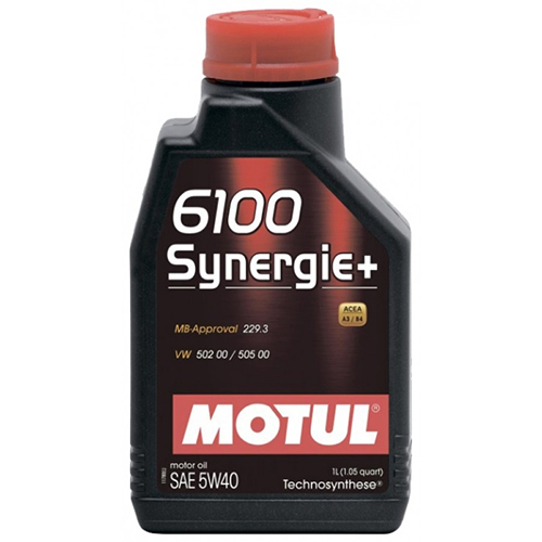 motul моторное масло motul 6100 syn clean 5w 40 4 л Motul Моторное масло Motul 6100 Synergie+ 5W-40, 1 л