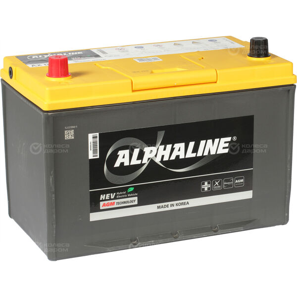 Автомобильный аккумулятор Alphaline AGM 90 Ач прямая полярность D31R в Ульяновске