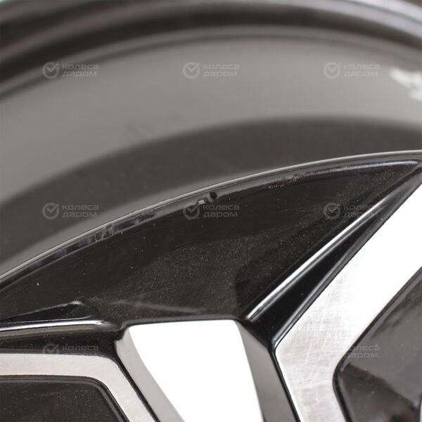 Колесный диск KDW KD1620  6.5xR16 4x100 ET45 DIA60.1 (уценка) глянцевый черный с полированной лицевой частью в Кузнецке