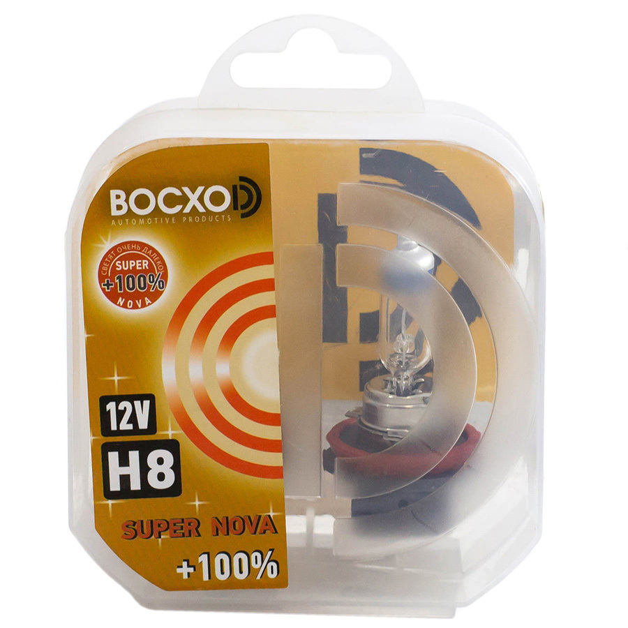 Автолампа BocxoD Лампа BocxoD Super Nova+100 - H8-35 Вт-3500К, 2 шт.