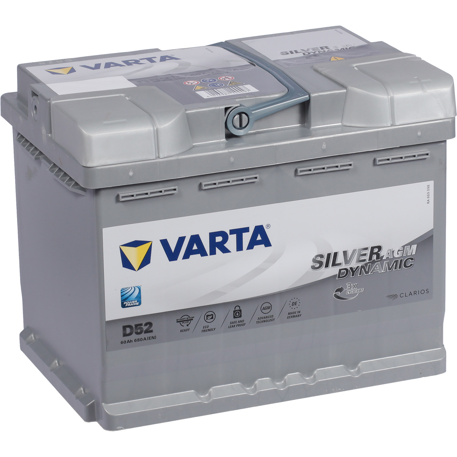 Varta Автомобильный аккумулятор Varta AGM 560 901 068 60 Ач обратная полярность L2 varta автомобильный аккумулятор varta silver dynamic agm 605 901 095 105 ач обратная полярность l6
