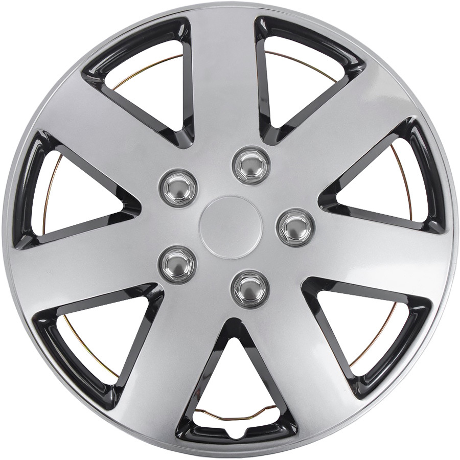 ARNEZI Колпаки колесные Arnezi Rigel 16" серебристо-черный 4шт