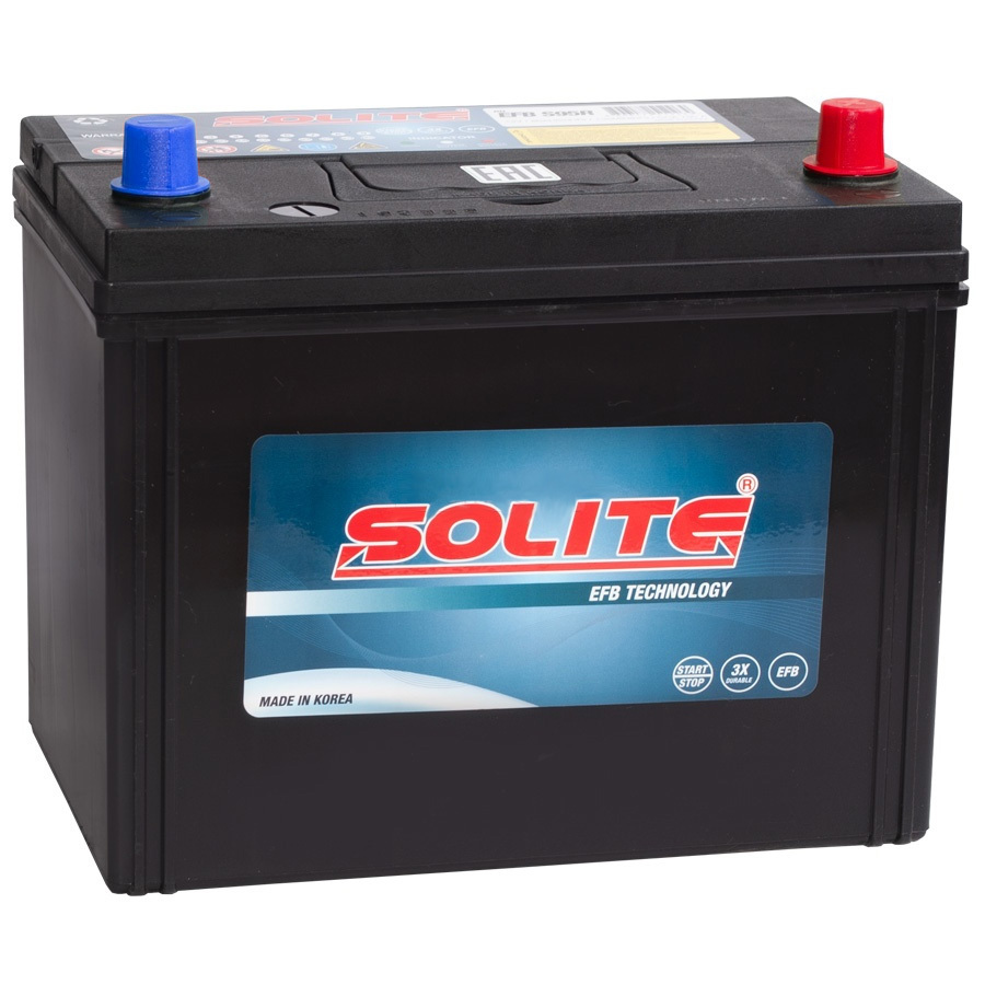 Solite Автомобильный аккумулятор Solite EFB 80 Ач обратная полярность D26L