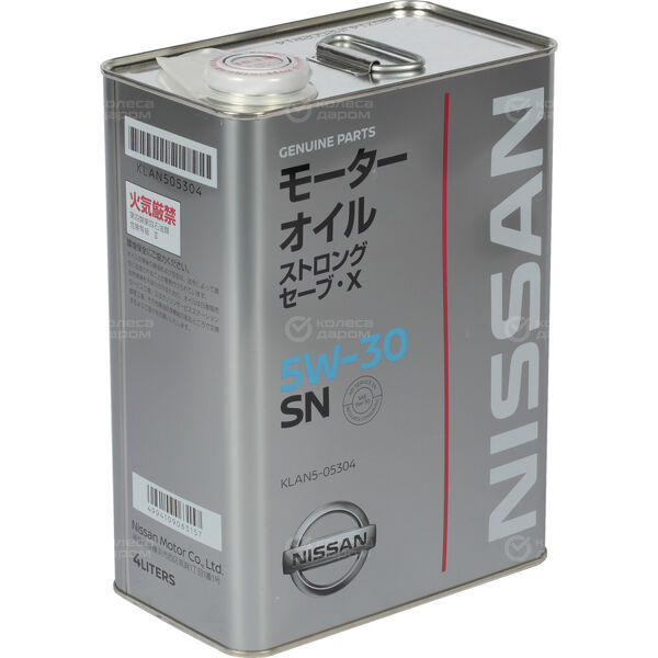 Моторное масло Nissan SN STRONG SAVE X 5W-30, 4 л в Йошкар-Оле