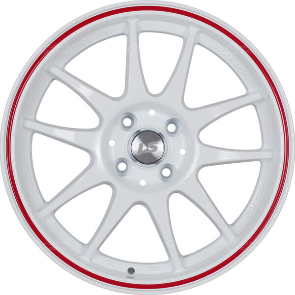 Колесный диск LS LS 204  7xR16 5x105 ET36 DIA56.6 белый с красной полосой по ободу в Нефтеюганске