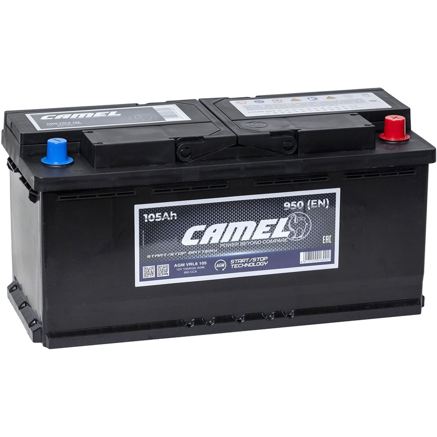 Автомобильный аккумулятор Camel EFB 105 Ач обратная полярность L6