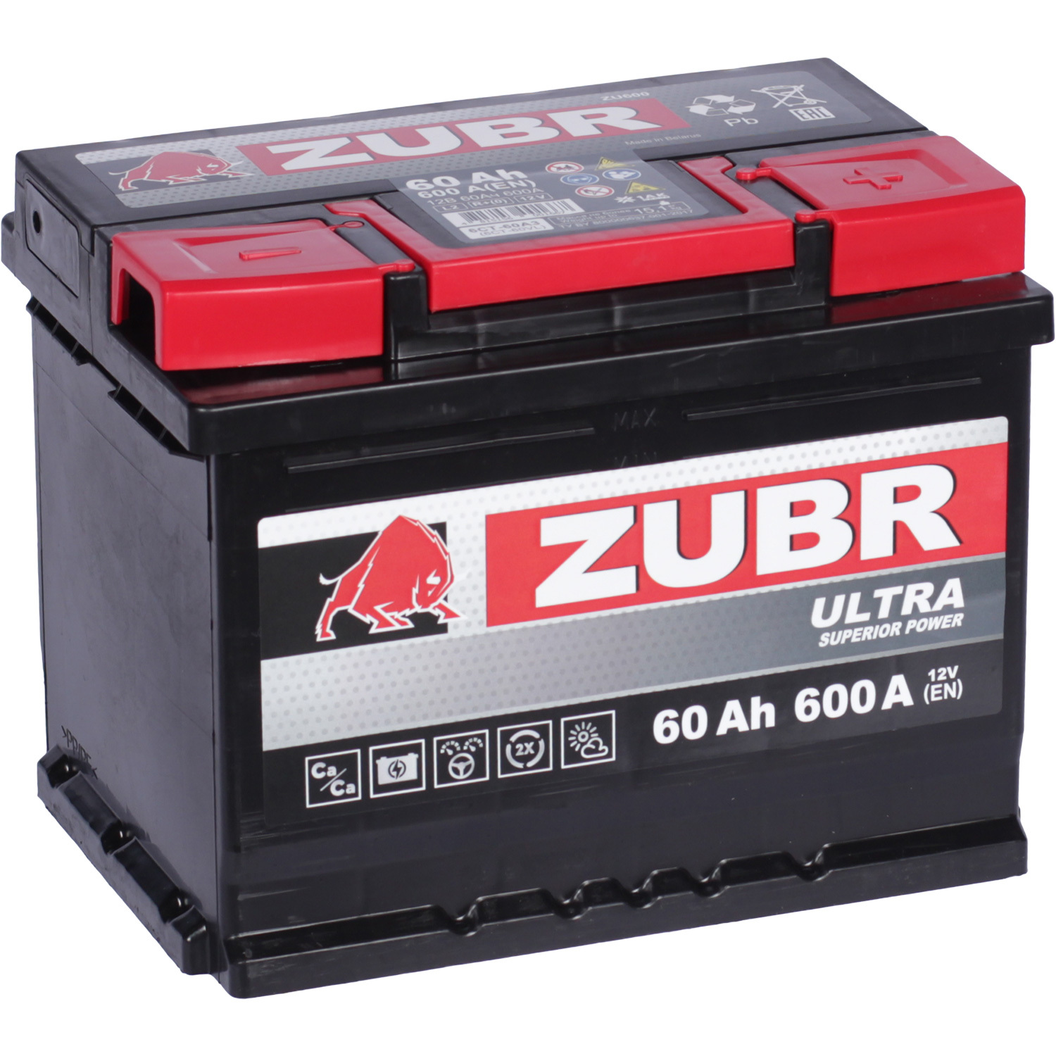 Zubr Автомобильный аккумулятор Zubr 60 Ач обратная полярность L2 zubr автомобильный аккумулятор zubr 75 ач обратная полярность l3
