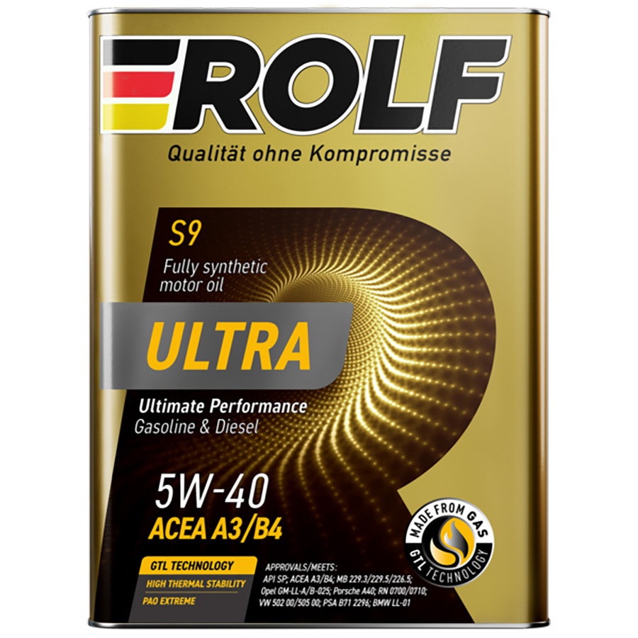 Rolf Масло моторное Rolf Ultra 5W-40 A3/B4 SP 4л