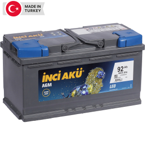 Автомобильный аккумулятор Inci Aku AGM 92 Ач обратная полярность L5