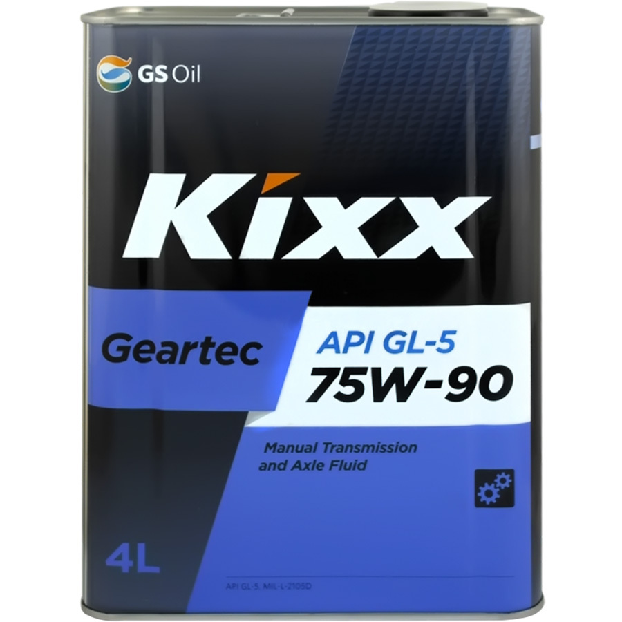 цена Kixx Масло трансмиссионное Kixx Geartec GL-5 75w90 4л